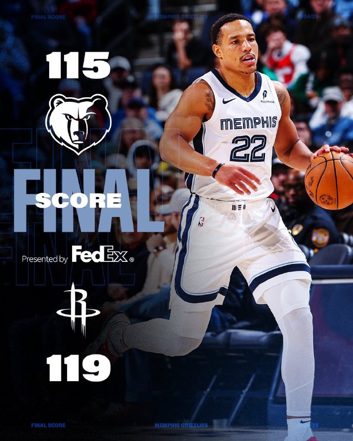 灰熊队客场大胜,全队士气大增 灰熊队客场大胜,全队士气大增